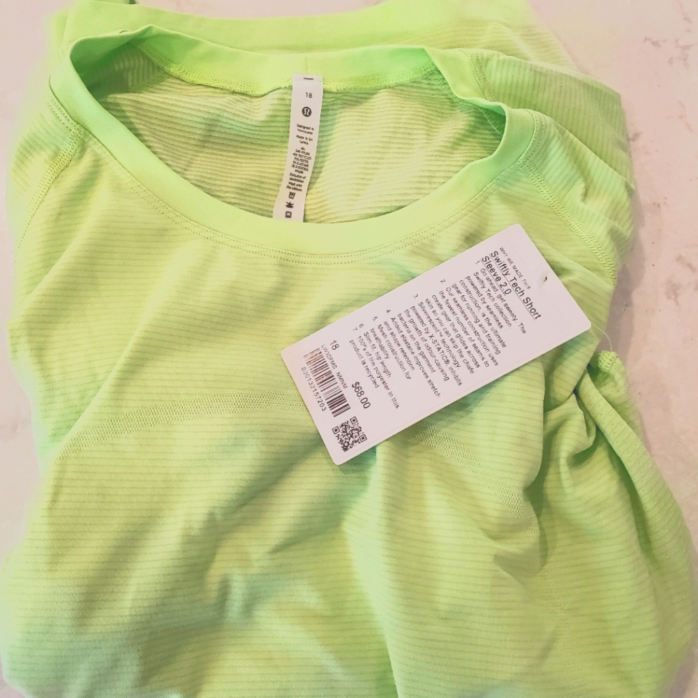 Lululemon NWT size 18 swiftly short sleeve